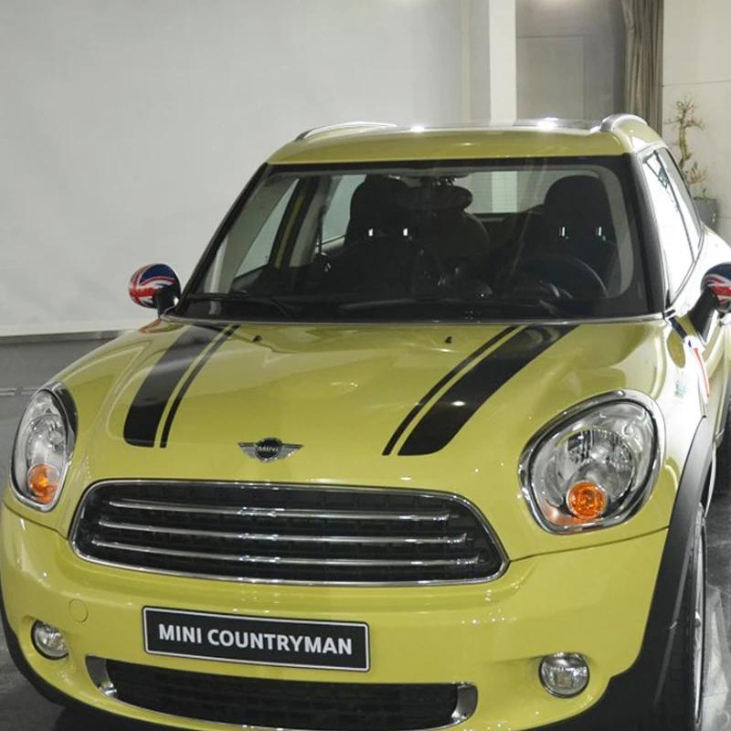 Car Styling Hood Stickers Head Stripe Decal For MINI Cooper One S JCW Countryman Clubman R55 R60 R61 F54 F55 F56 Car Accessories