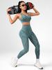 JYL Seamless High Waist Yoga Pants Hip Lifting Sweat Sports Set