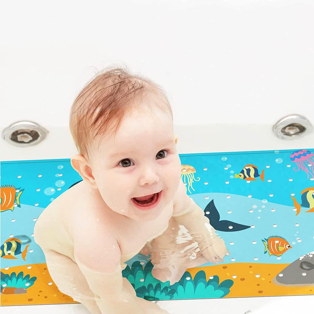 PVC Cartoon Non-Slip Bathtub Mat for Kids - Creative Bathroom Floor Mat