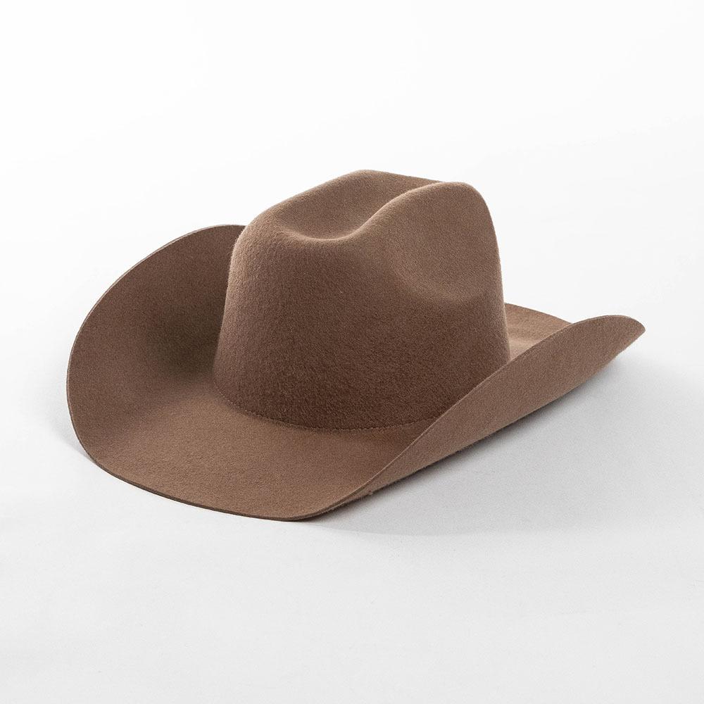 USPOP Chapeau de Cowboy 100% Laine Unisexe Chapeau Feutre à Large Bord Couleur Unie Style Fedora Classique Plusieurs Tailles S–XL Automne Hiver