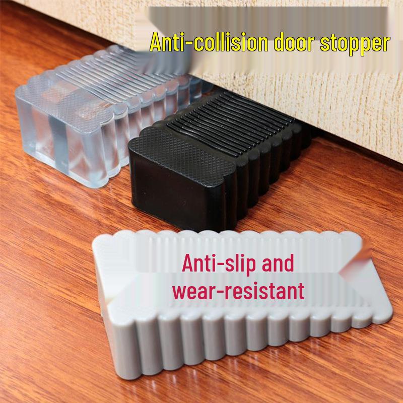 Windproof Silicone Door Stopper: Anti-Collision, Safety, Creative Design, Anti-Pinch, Household Wedge.