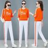 Large Size Sweater Sportswear Suit Women's Spring and Autumn New Loose and Thin Casual Fashion Foreign Style Long Sleeve Two-piece Set Trendy