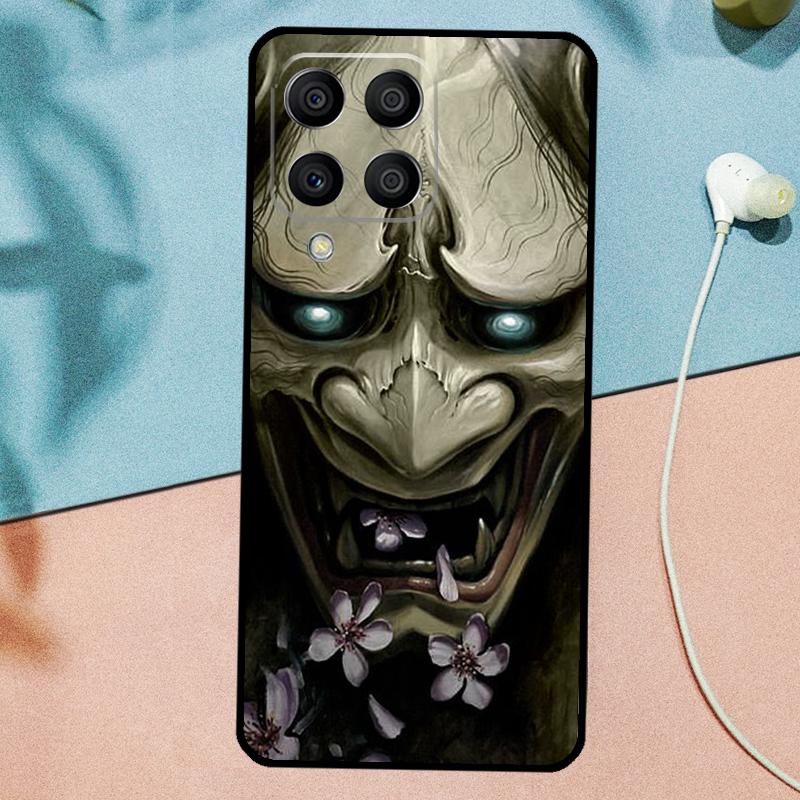 Oni Hannya Mask For Samsung Galaxy M21 M31 M11 M13 M33 M53 M16 M06 M12 M14 M15 M35 M55 M34 M54 M32 M52 Case