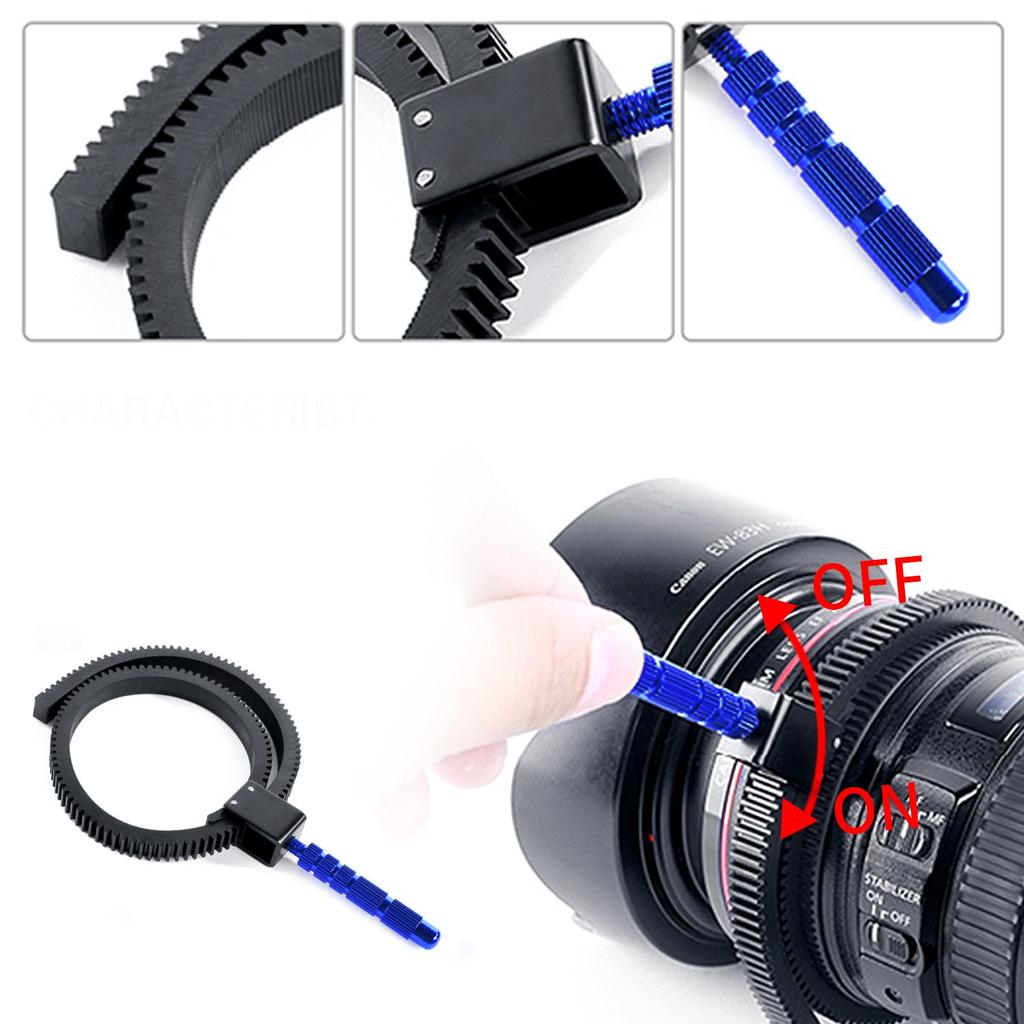 Yoholo Camera Follow Focus Gear Rings for Hand Camera Gear (2-Pack) 49mm-82mm Lenses, Grip, Ring, SLR/Video Camera, Etc.
