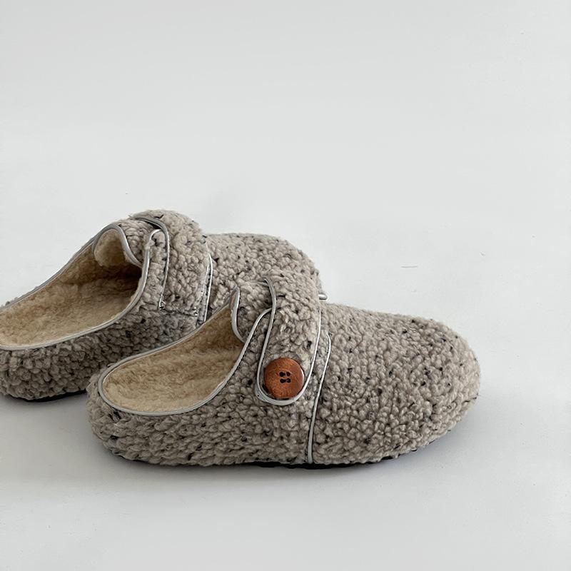 New Fleece Warm One-foot Thick-soled Retro Cotton Shoes