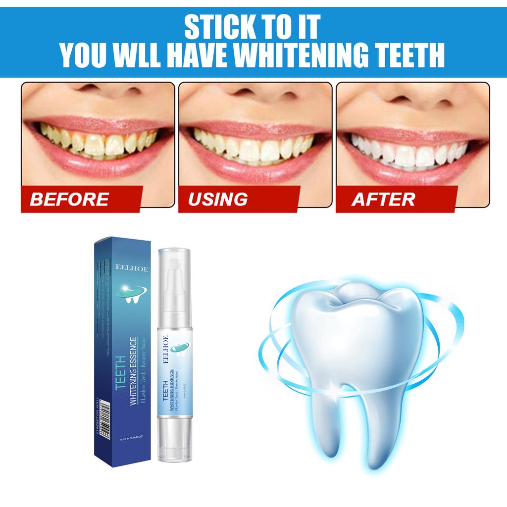 EELHOE Teeth Whitening Pen Cleaning Serum Remove Plaque Stains Dental Professional Oral Hygiene Tooth Whitening Pen Decontamination