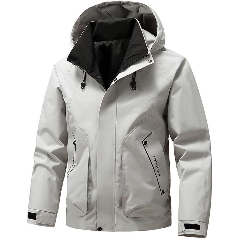 

Men s 2026 Softshell Windbreaker: New Hot Style Spring Punk Workwear - Thin, Loose Fit Jacket M хаки