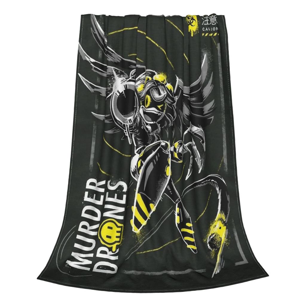 Murder Drones N and Uzi Fleece Throw Blanket  Blanket for Home Travel Warm Bedroom Quilt