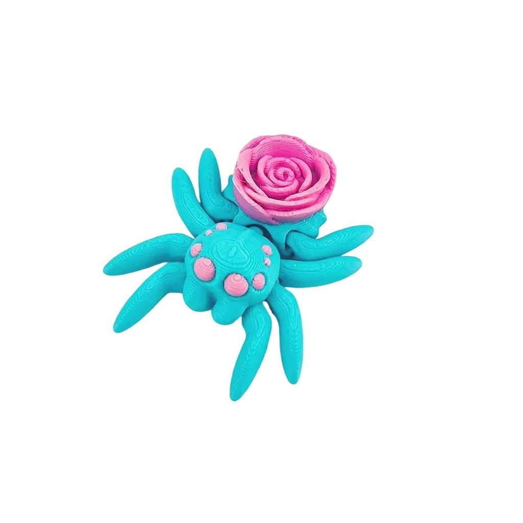 Multi Color 3D Printed Spider Toy Model, Magnetic Spider Creative Ornaments Simulation Model Small Spider