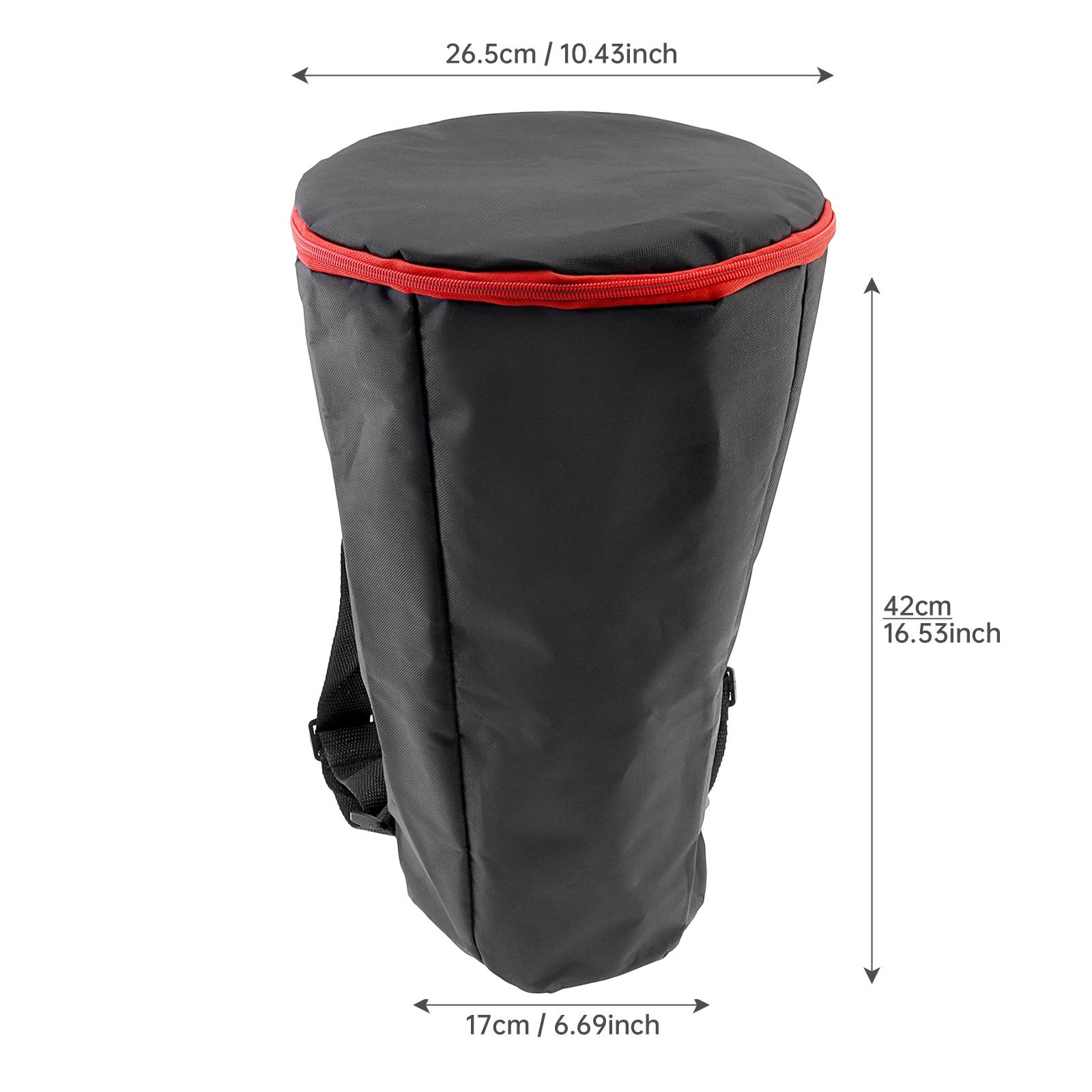 

8 дюймов / 12 дюймов Толстый противоударный водонепроницаемый плечевой чехол для барабана джембе, черный чехол для африканского барабана 8 inch