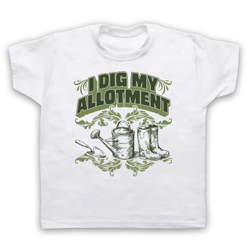 

I Dig My Allotment Gardening Slogan Funny Pun Parody Kids Childs T-Shirt M