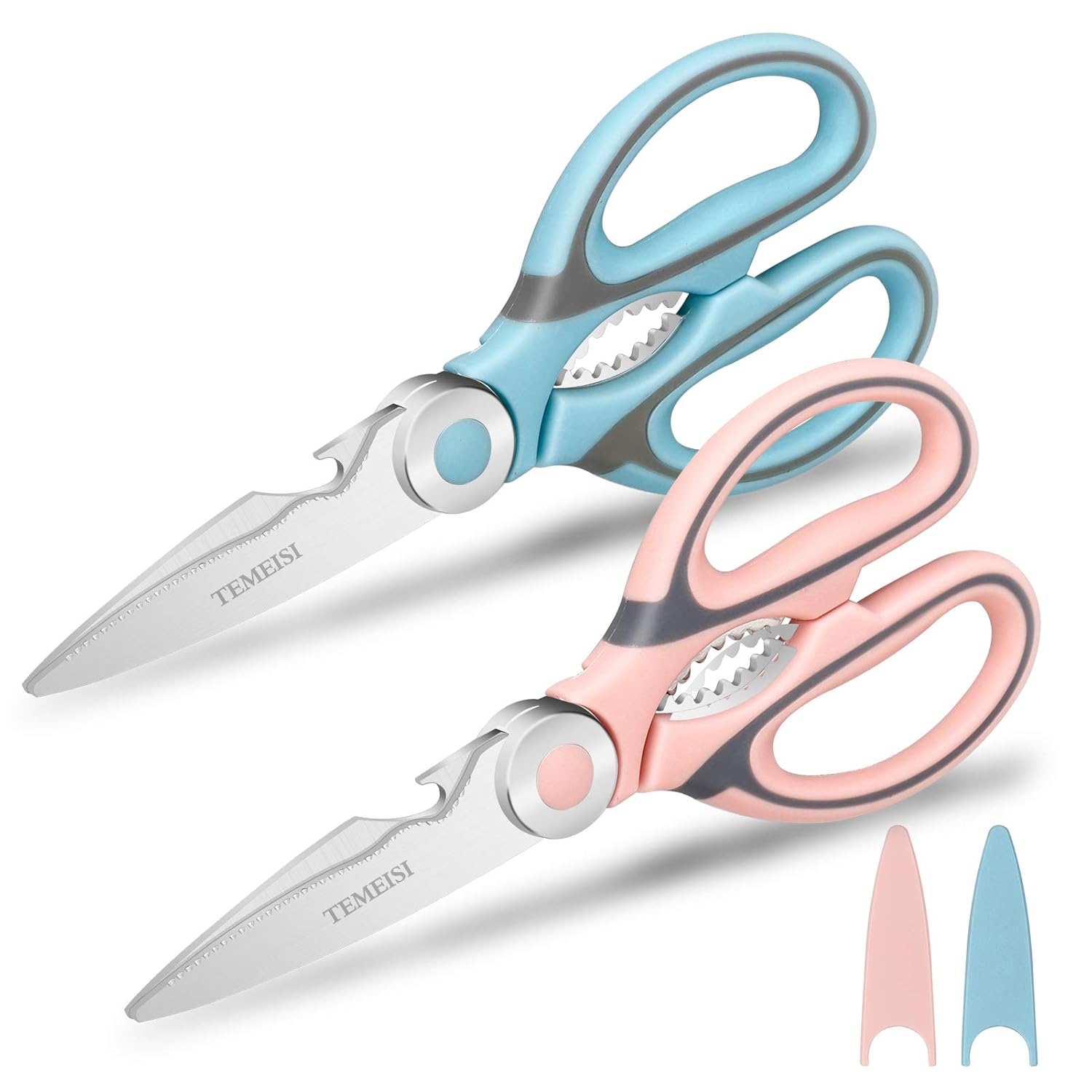

Kitchen Shears, 2-Pack Heavy Duty, Ultra Sharp Premium Multi-Function Cooking Scissors, Meat Scissors With Comfortable Handle