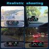Head Up Display, Universal Head Up Display GPS Speedometer with 5 Inch LED Display Speed Compass