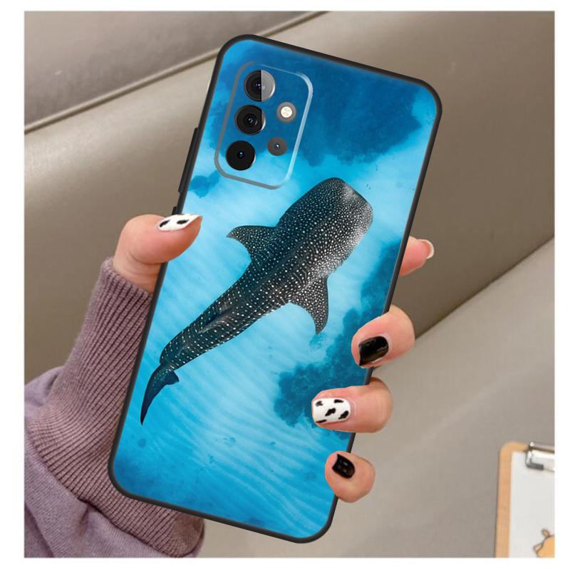 Whale Sharks Fish Case For Samsung Galaxy A56 A16 A26 A36 A06 A52 A53 A33 A13 A34 A54 A14 A15 A35 A55 A22 A32