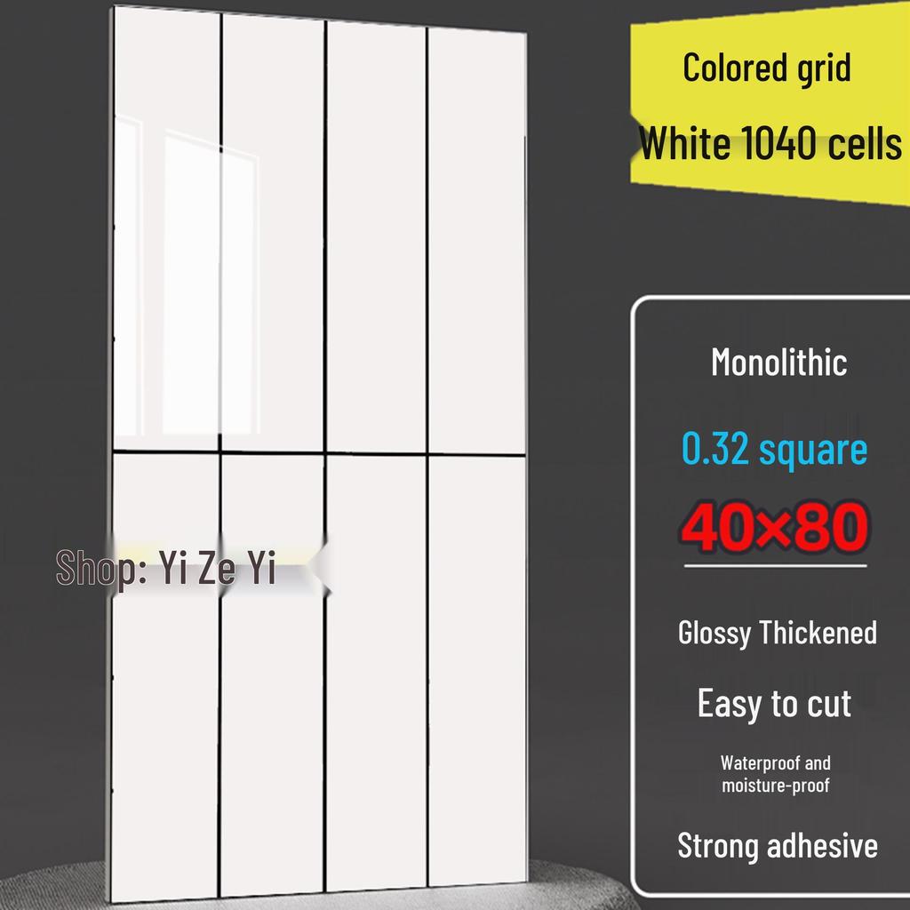 Imitation Tile Aluminum Composite PVC Self-Adhesive Kitchen Oil-Proof Wall Sticker and Wainscoting Panel.
