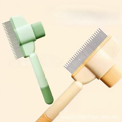 Pente para Animais de Estimação, Ferramenta para Pentear Pelos de Gato, Pente para Desfazer Nós em Animais de Estimação, Pente para Remover Pelos Soltos, Pente Massageador e Removedor de Pelos para Cães
