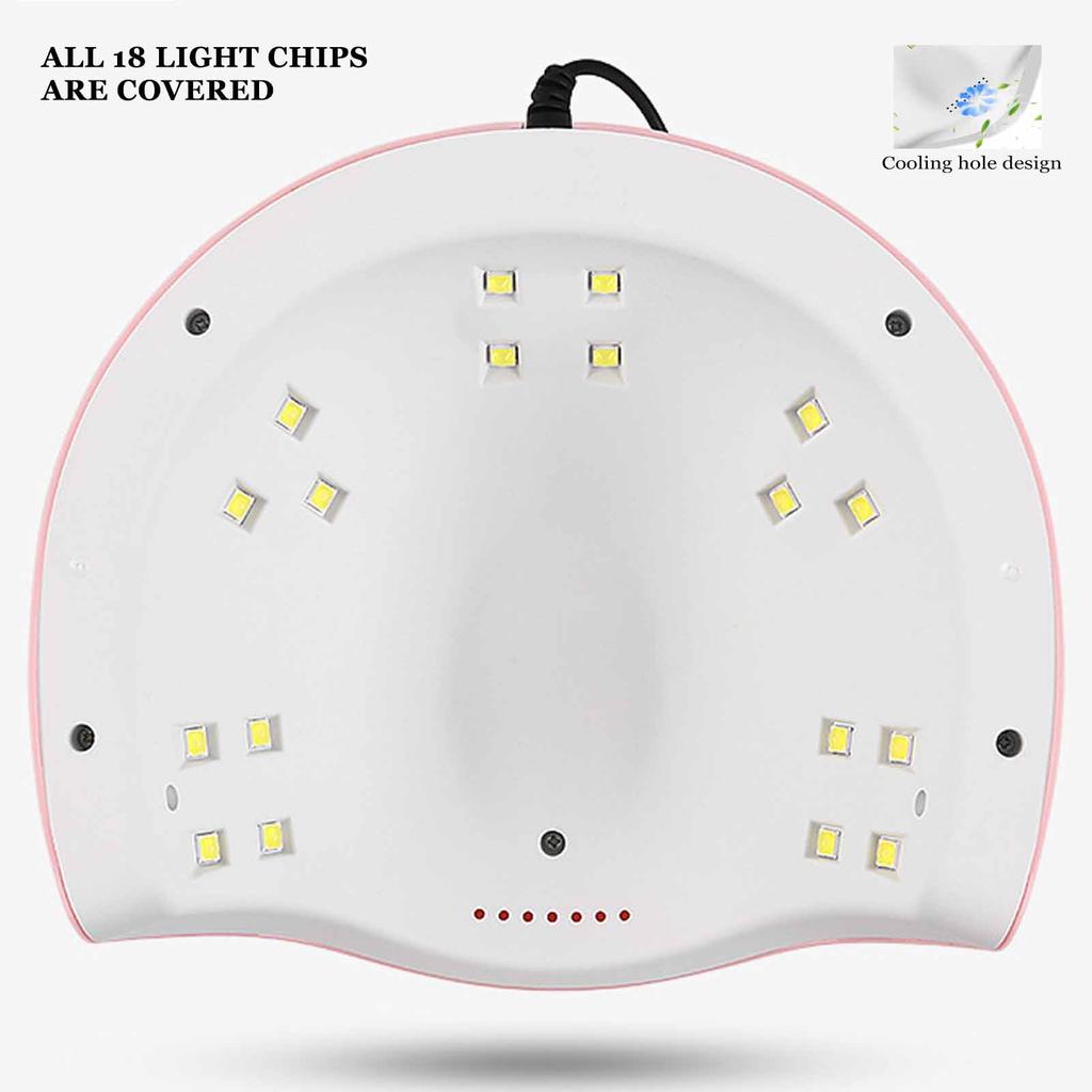 Nail Gel Polish Dryer 54W LED UV Nail Art Curing Light Manicure Light Machine Tool