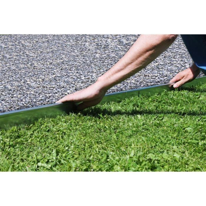 Garden Edging - ICH-ZAPFE.DE - 18.5 Cm X 113 Cm - Metal - Solid - Durable