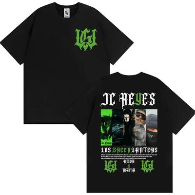 Rapper Jc Reyes Los Green Lanters Tour 2025 T-Shirts Herrenmode Gothic Vintage T-Shirt High Street Casual Kurzarm T-shirt