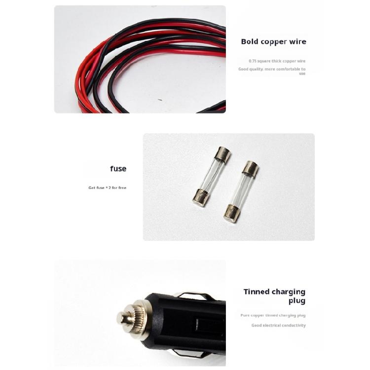 DC12V/24V Double Socket Car Lighter Chargers Adapter With Builts In 15A Fuse And Power Indicators Heat Resistant Case