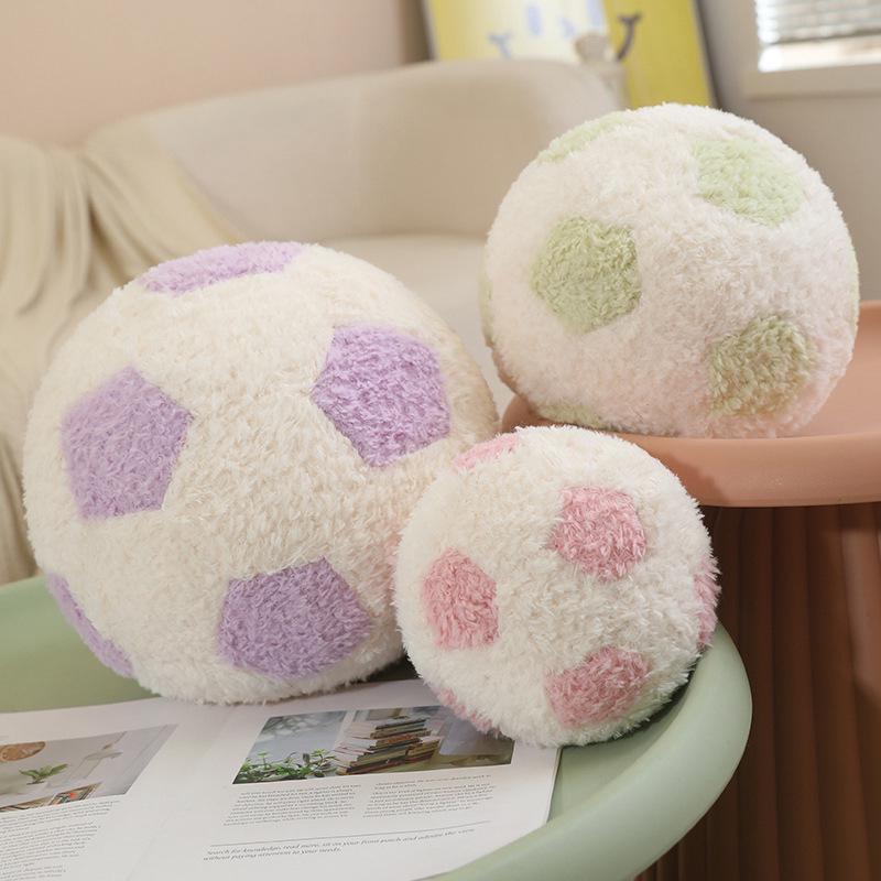 Funny Football Plush Toy Pillow - Cute Cartoon Doll for Kids' Gifts & Home Decor