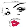 Sexy Girl Lips Eyes Wall Sticker Home Salon Decal Removable Art Room Decoration