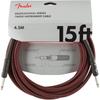 Fender Shielded Cable Professional Series Instrument Cable, 15', Red Tweed