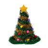 Kerstmuts Kerstboom Meerkleurige Strohoed Carnavalsfeest Dans Optocht Feest Kostuum Rekwisiet Clowns Hoed