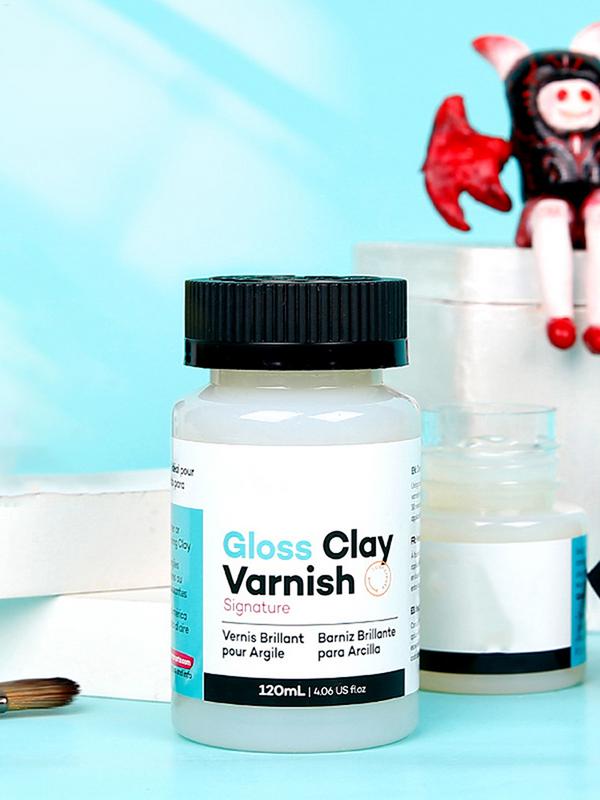 Air Dry Clay Varnish 120ml Acrylic Varnish Clay Gloss For Shine Glossy Clay Varnish Waterproof Air Dry Clay Sealant High Gloss