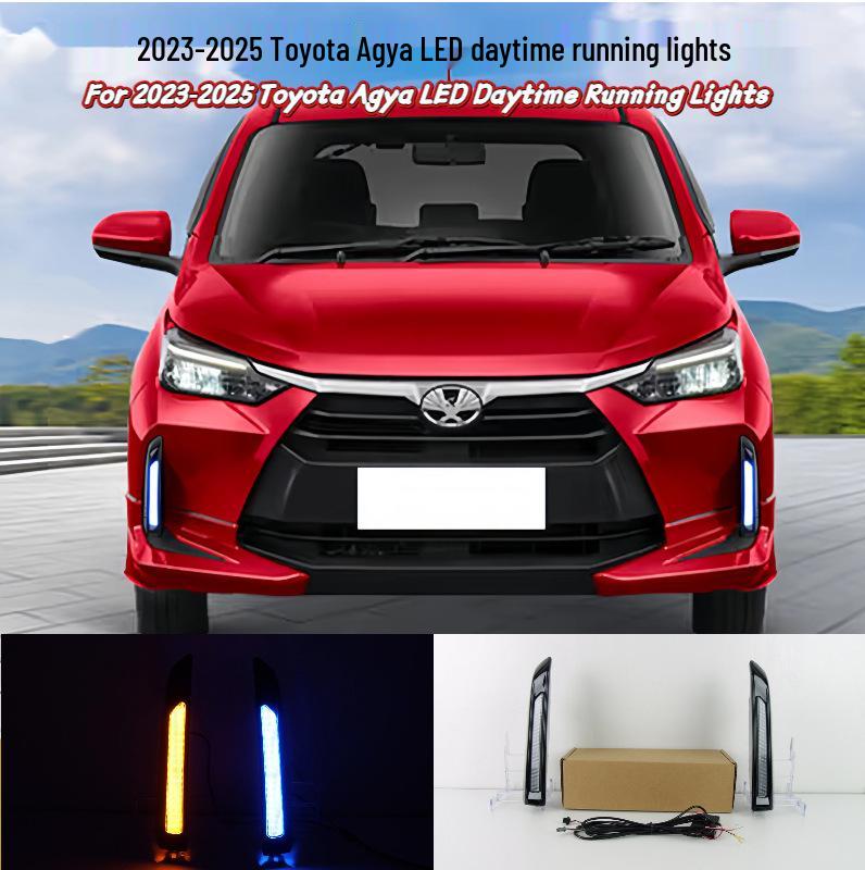 2023-2025 Toyota Agya Front Bumper, Fog, and Tri-Color Daytime Running Lights