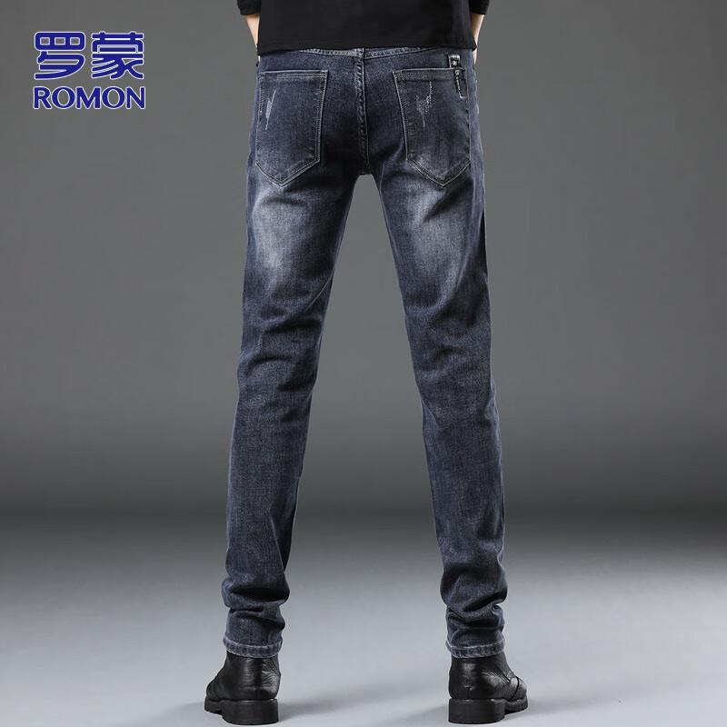 ROMON Herren Slim Fit Tapered Jeans