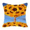 Sunflower Print Pillowcase Office Living Room Home Pillowcase Car Ornaments