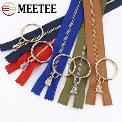 5 Pezzi Cerniera Metallica Meetee per Cucito 3# 15-30cm Cerniere a Chiusura Chiusura Borsa Portamonete Cerniere Decorative Riparazione Accessorio Abbigliamento Fai da Te