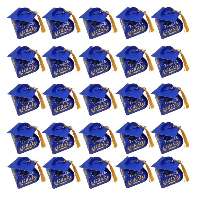 Unique Graduation Present Box Collection Stylish Color Treat Box Table Decoration For Awards And Souvenir
