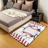 Erosebridal Baseball Area Rug 3x5, Ball Sports Rectangular Carpet for Living Room Bedroom, Vintage Laces Games Printed Kids Girls Washable I