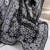 Cashew flower small square scarf silk scarf women's 2025 new scarf women's spring and summer high-end tie neck accessories neck strap decoration