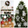 24pcs Creative Christmas Tree Pendant Silver Hanging Ornament Christmas decoration tags  Wedding