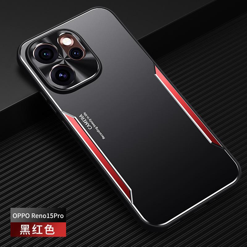 Applicable To OPPO Reno15Pro Metal Blade Mobile Phone Case Reno14 Matte Reno13 Anti-drop Protective Case