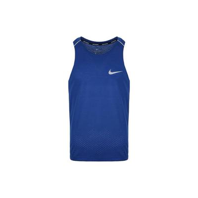 Knit Breathable Sleeveless Vest Men Tops Blue AQ9918-438