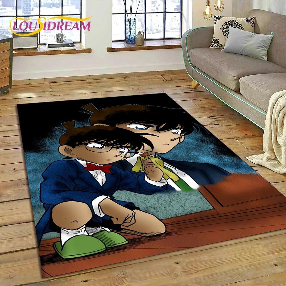 Anime Detective Conan Cartoon Rug Carpet for Living Room Bedroom Home Decor,Floor Mat Non-slip Decoration for Sofa Doormat Gift