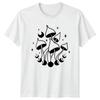 Mystical Mushroom Moon Phases Magic TShirt Boho Witch Fungi Nature Birthday