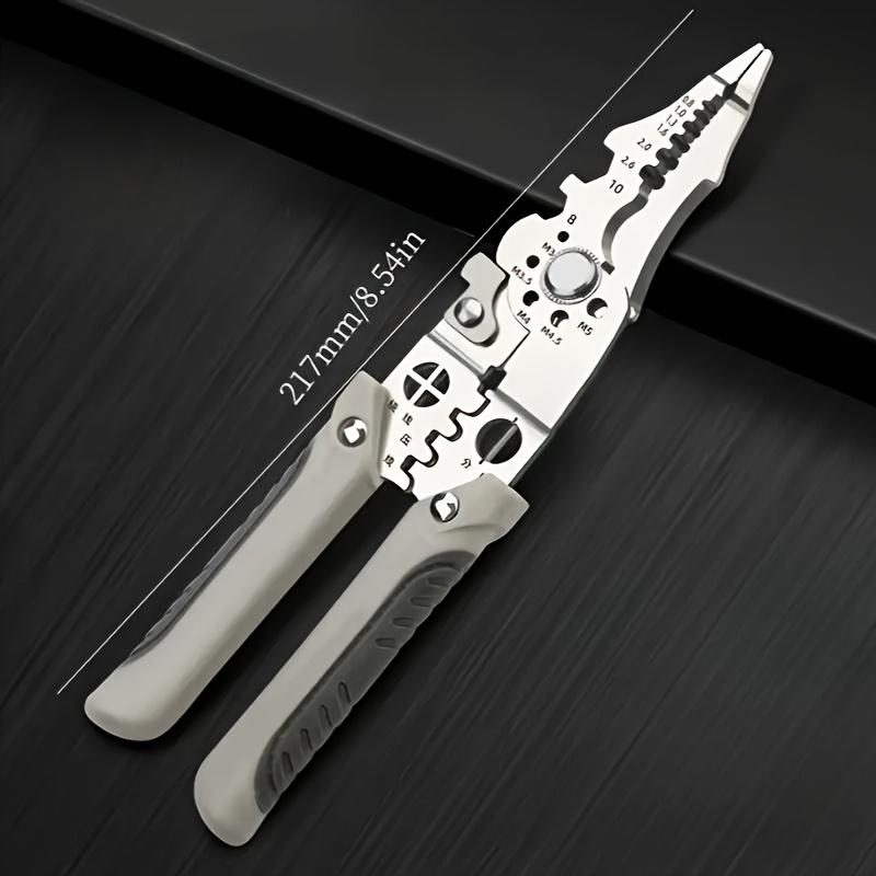 

Промышленные многофункциональные плоскогубцы электрика из высокоуглеродистой стали для зачистки проводов, обжима - Профессиональные и бытовые