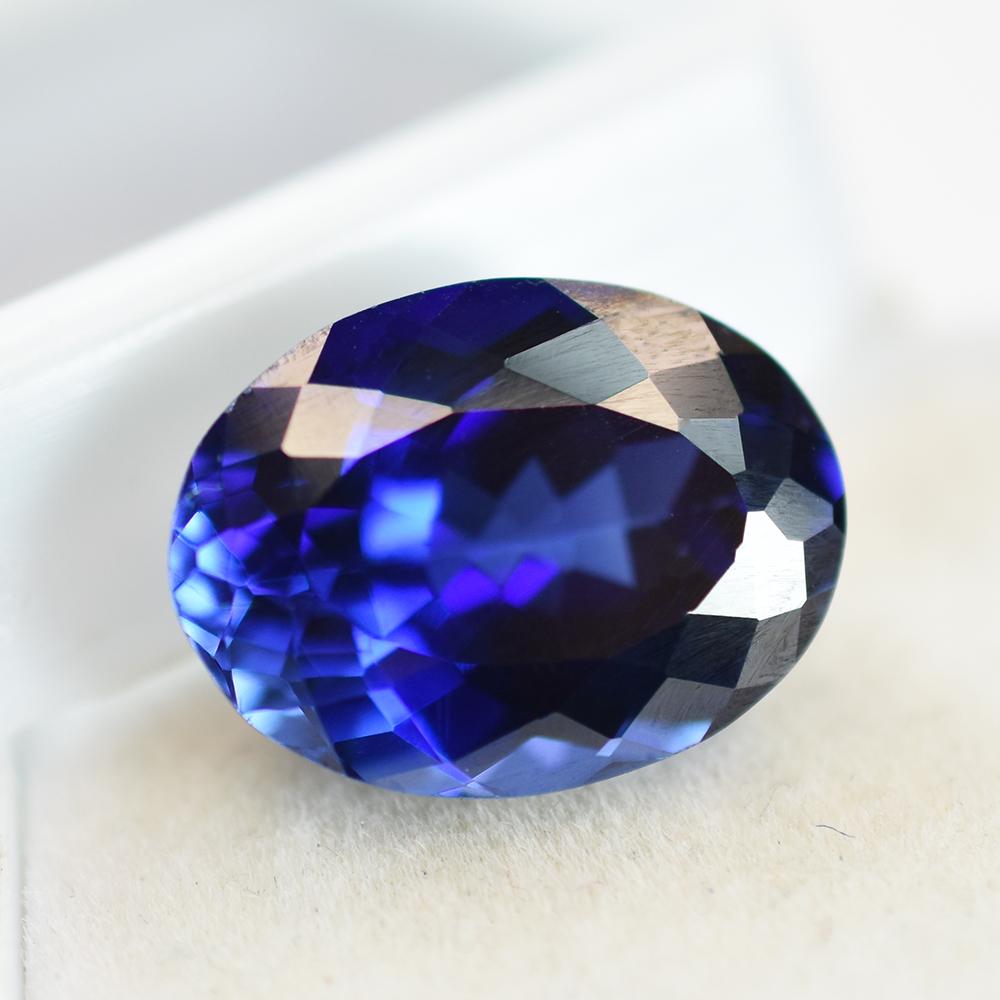 Natural Blue Tanzanite Loose Gemstone Quality Oval Shape for Jewelry Making and Gem Collections