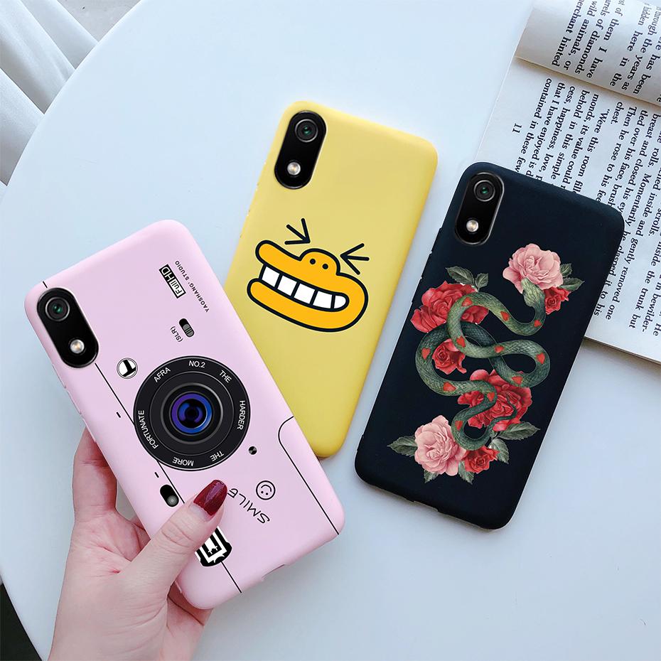 For Xiaomi Redmi 7A Case Daisy Sunflower Painted Soft Silicon Phone Back Cover Cases For Xiaomi Redmi 7A 7 A Redmi7A Case Fundas
