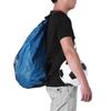 Basketball Football Soccer Training Exercising Mesh Backpack Shoulder Drawstring Bag (Blue)