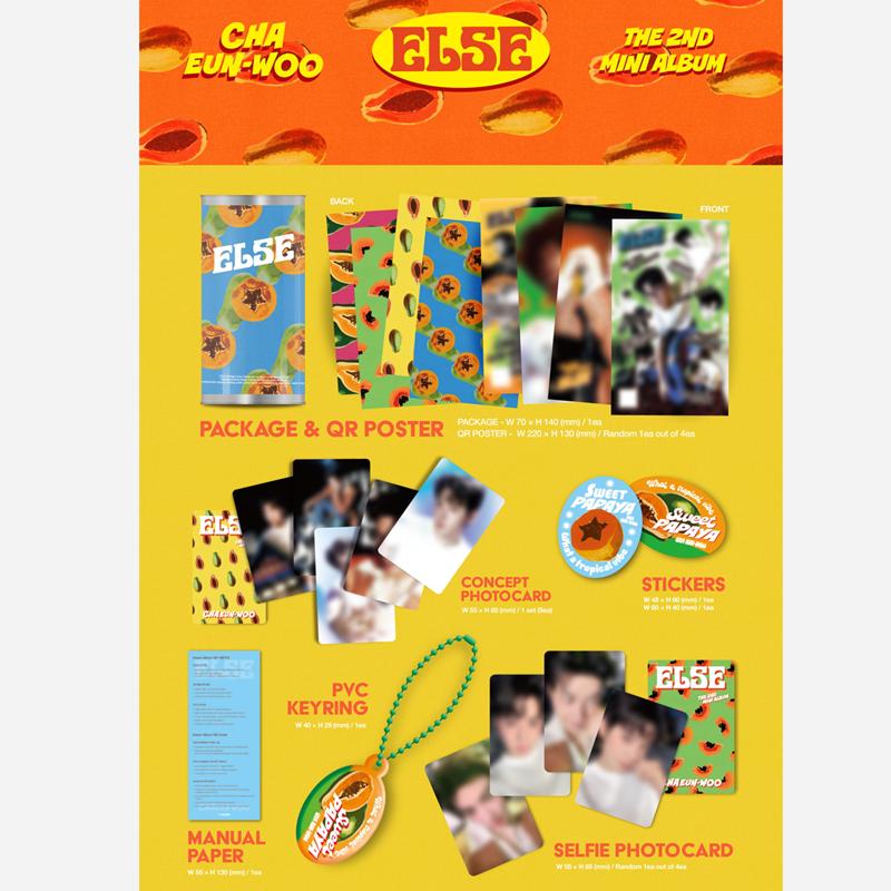 [Pre-order] CHA EUNWOO - 2nd Mini Album [ELSE] Kiwee Ver.(Online Benefit)