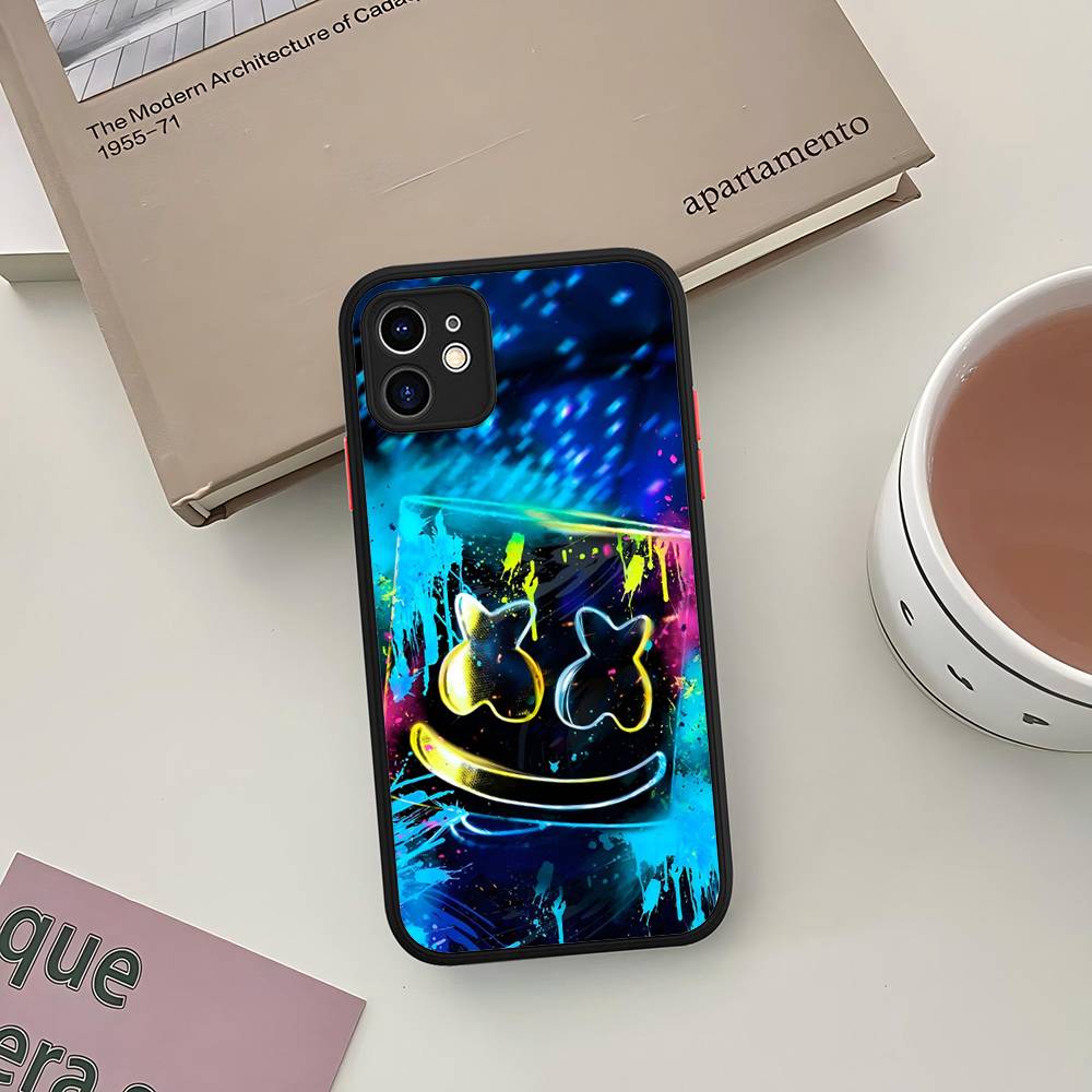 

DJ Marshmello Phone Case For IPhone 16 15 14 13 12 11 Pro Max 7 8 6 6s Plus Matte Cover iphone 13