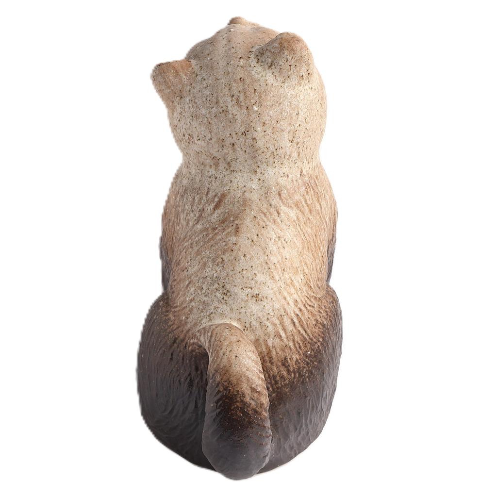 Tohri "Shigaraki Ware" Sitting Dog, Powder-glazed Style, No. 10, R303-10KB