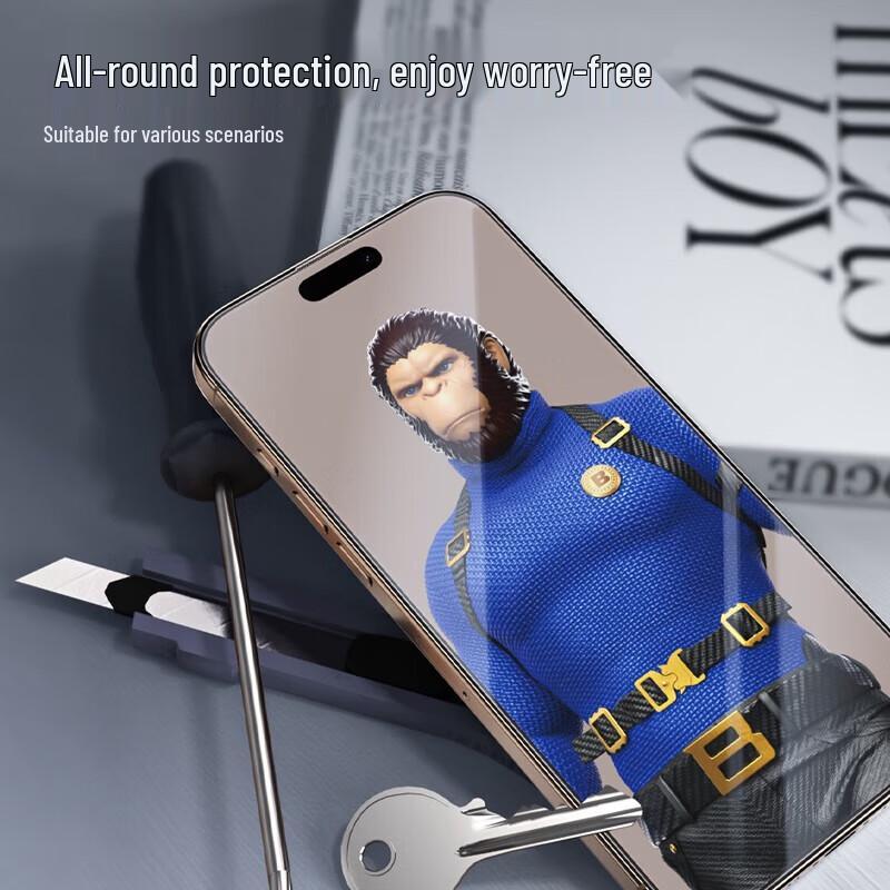 Mr. Blue Gorilla iPhone 16 Pro Tempered Glass Screen Protector