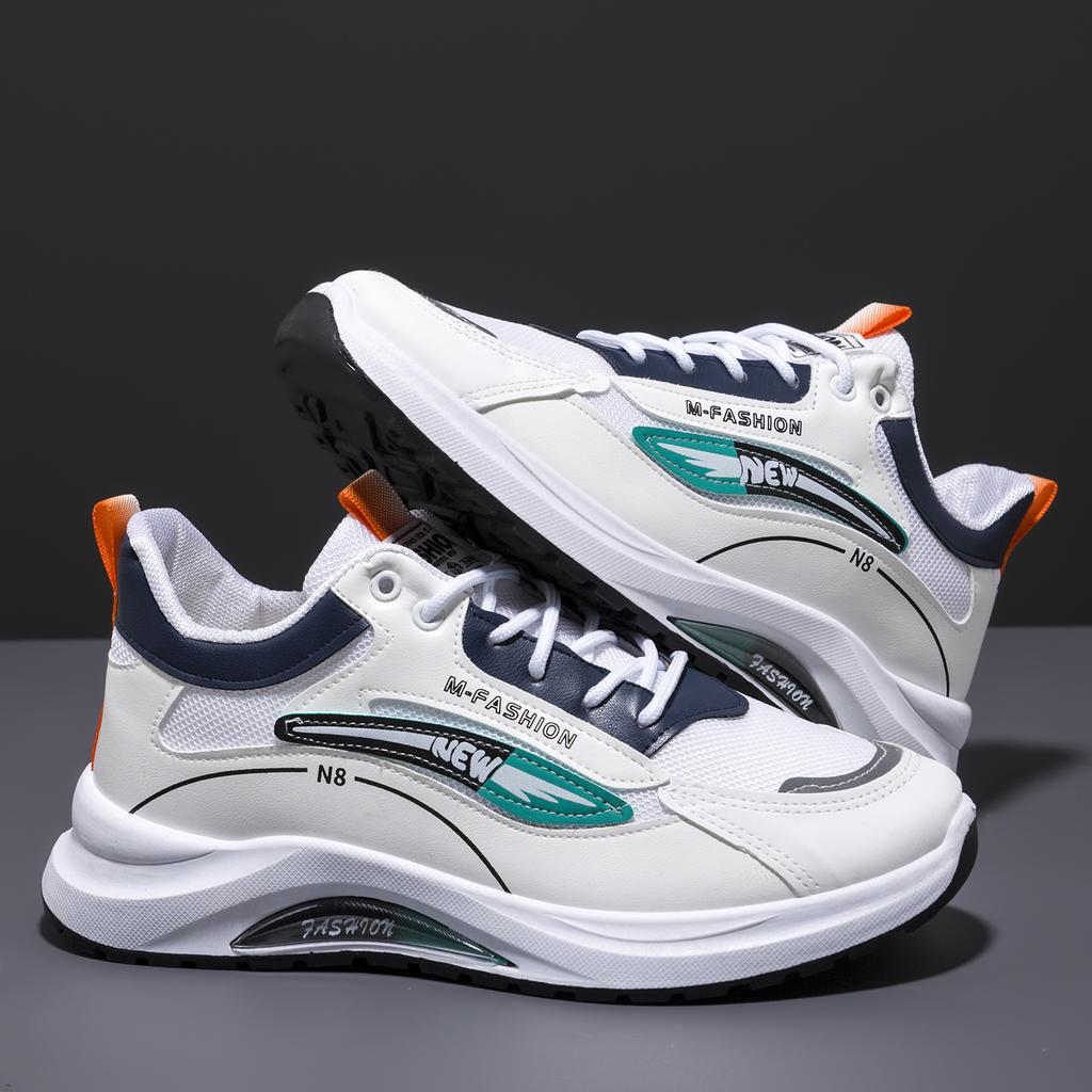 Men's sports shoes spring breathable and comfortable men's student casual shoes fashion platform trendy shoes youth running shoes